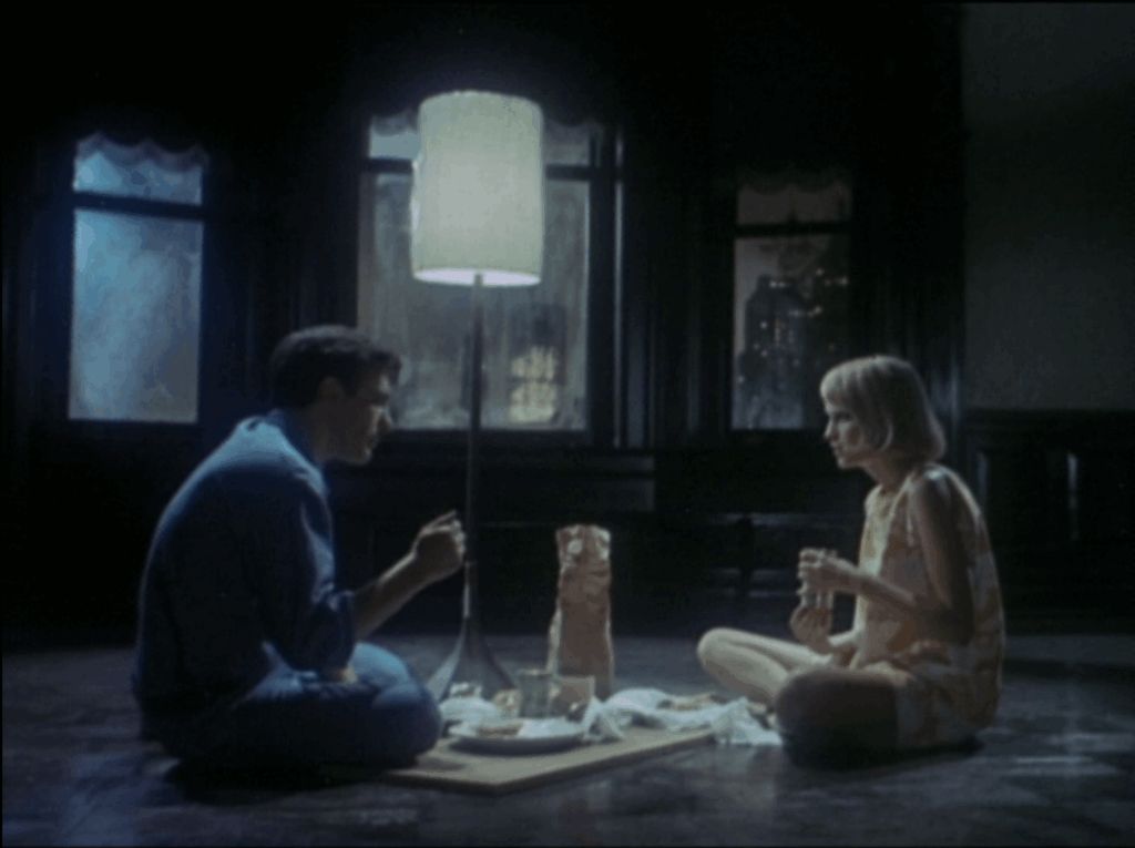 Mia Farrow and John Cassavetes in Rosemary's Baby