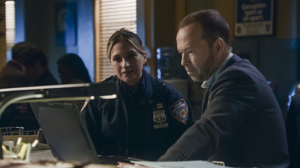 Donnie Wahlberg as Danny Reagan & Vanessa Ray as
Eddie Janko in Blue Bloods