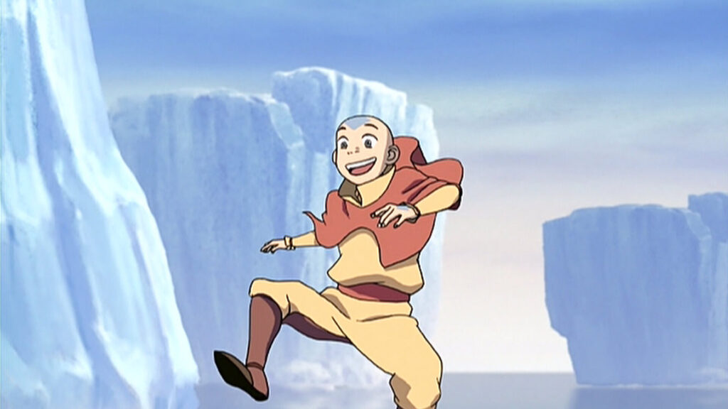 Aang voiced by Zach Tyler Eisen in Avatar: The Last Airbender