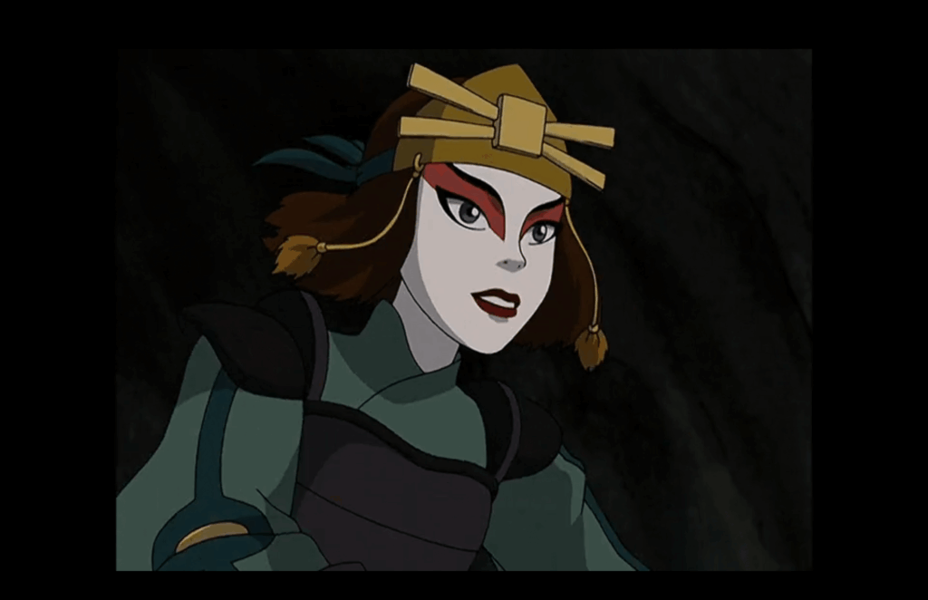 Suki voiced by Jennie Kwan in Avatar: The Last Airbender