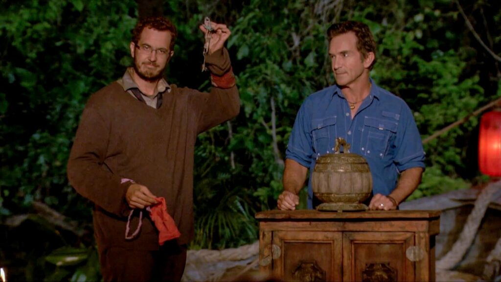 Rick Devens and Jeff Probst of Survivor Season 38 Survivor Edge of Extinction