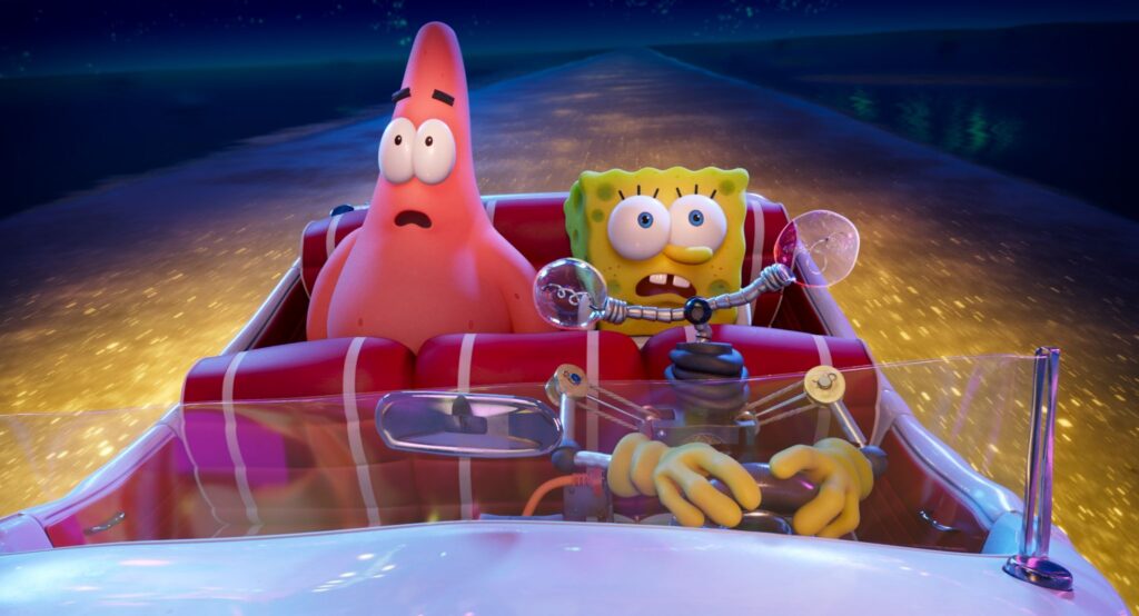 SpongeBob and Patrick in The SpongeBob Movie Sponge on the Run 