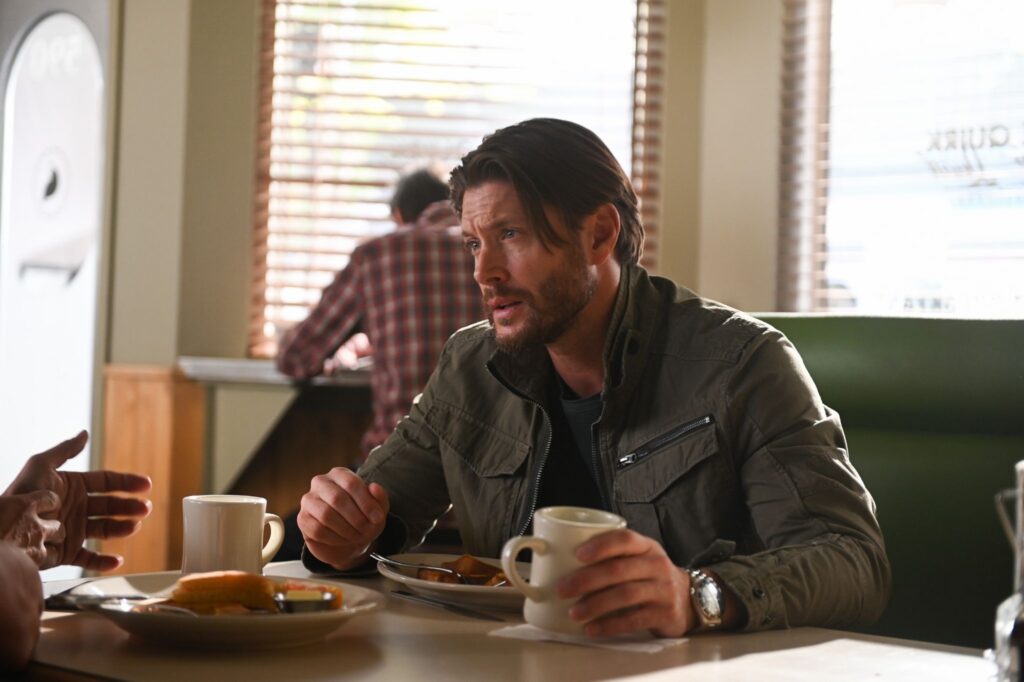 Jensen Ackles plays Russell Shaw on Tracker on CBS