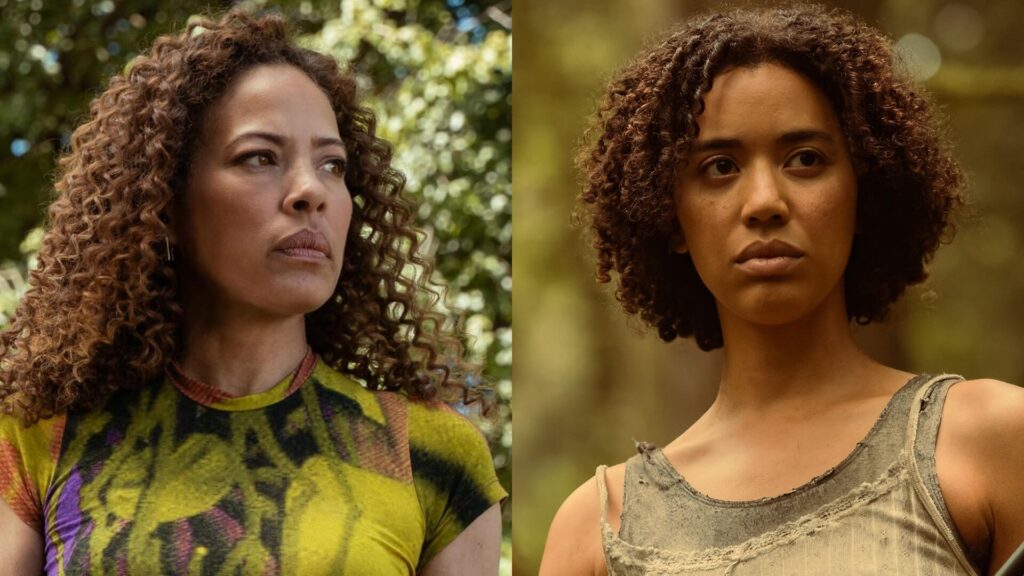 Tawny Cypress and Jasmin Savoy Brown as Taissa in Yellowjackets on Paramount+