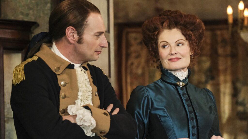 Brandon Scott Jones as Isaac and Rebecca Wisocky as Hetty in Ghosts