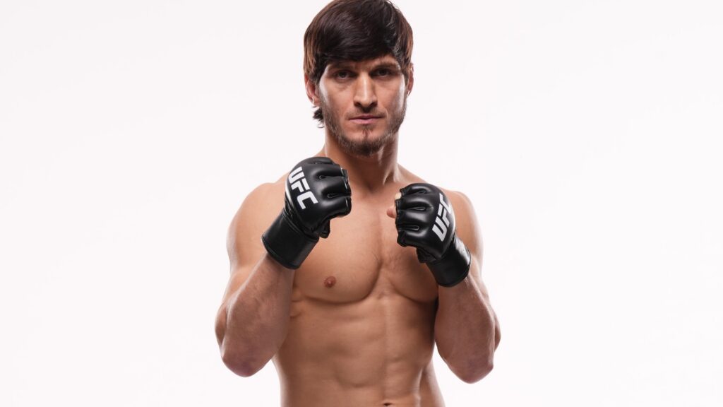 Movsar Evloev poses for a portrait during a UFC photo session on March 18, 2026 in London, England. 